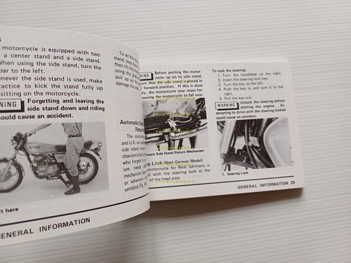 Kawasaki Z 250 1980 manuale uso manutenzione libretto inglese originale