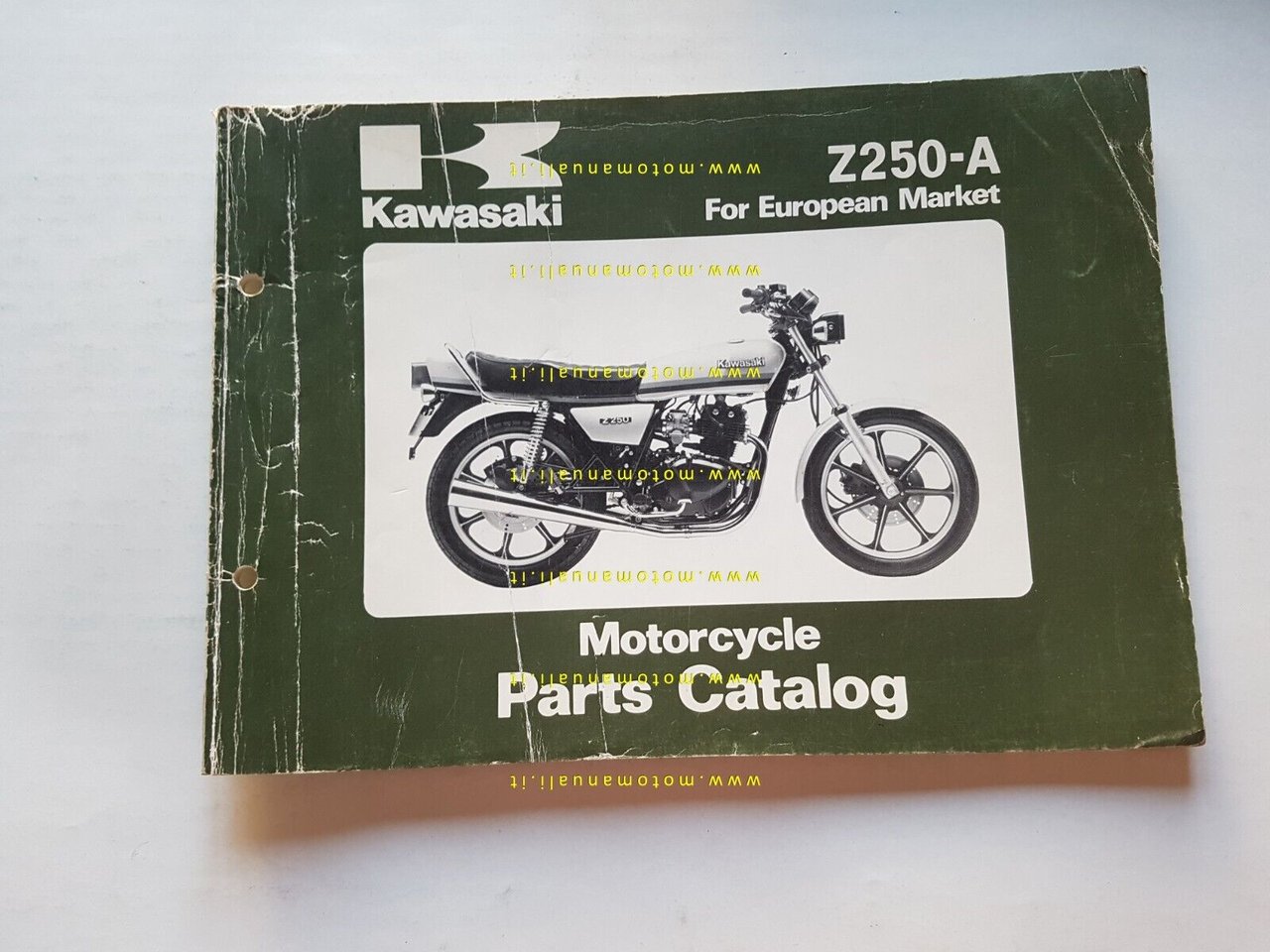 Kawasaki Z 250 A4 1981 catalogo ricambi originale spare parts …