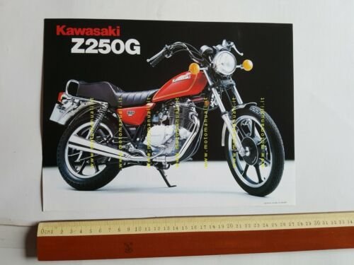 Kawasaki Z 250 G depliant originale moto TESTO INGLESE