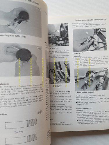 Kawasaki Z 250-KZ 305 1979-81 manuale officina INGLESE originale workshop …