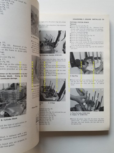 Kawasaki Z 250-KZ 305 1979-81 manuale officina INGLESE originale workshop …