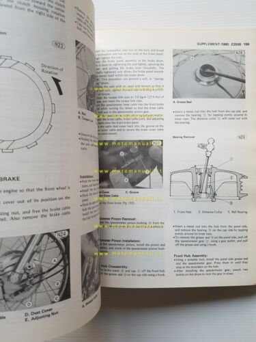Kawasaki Z 250-KZ 305 1979-83 manuale officina INGLESE originale workshop …