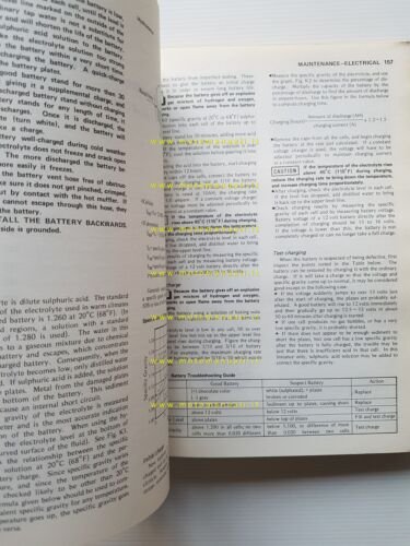 Kawasaki Z 250-KZ 305 1979-83 manuale officina INGLESE originale workshop …