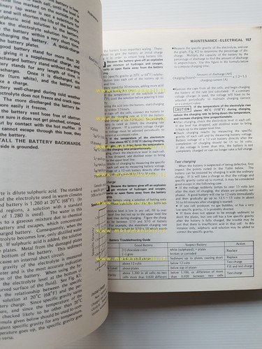 Kawasaki Z 250-KZ 305 1979-83 manuale officina INGLESE originale workshop …