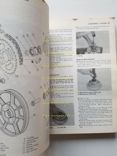 Kawasaki Z 250-KZ 305 1979-83 manuale officina INGLESE originale workshop …