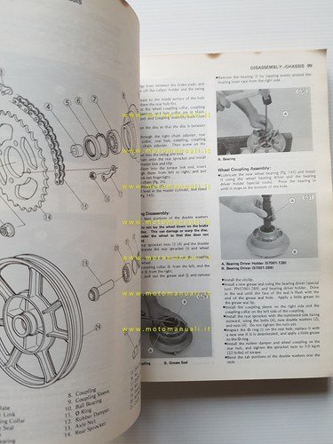 Kawasaki Z 250-KZ 305 1979-83 manuale officina INGLESE originale workshop …