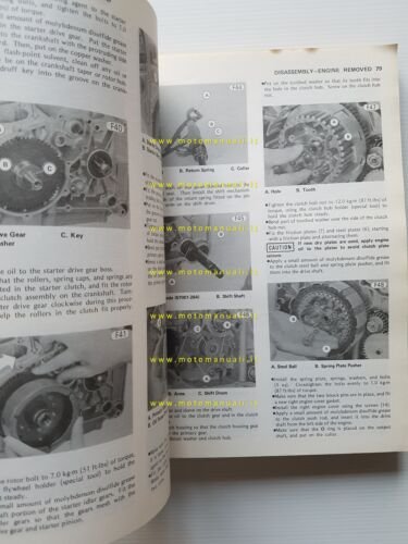 Kawasaki Z 250-KZ 305 1979-83 manuale officina INGLESE originale workshop …