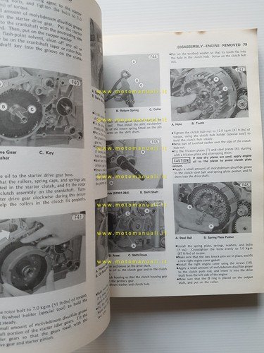 Kawasaki Z 250-KZ 305 1979-83 manuale officina INGLESE originale workshop …