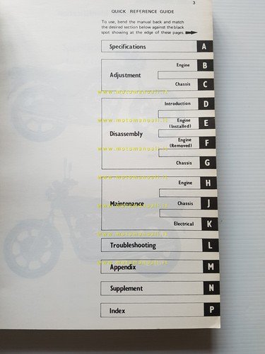 Kawasaki Z 250-KZ 305 1979-83 manuale officina INGLESE originale workshop …