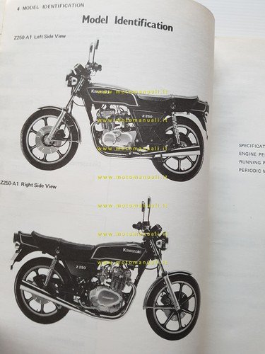 Kawasaki Z 250-KZ 305 1979-83 manuale officina INGLESE originale workshop …