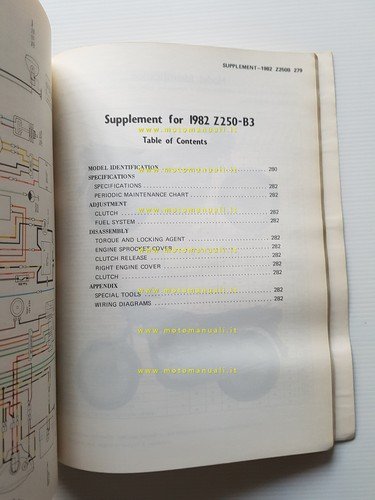 Kawasaki Z 250-KZ 305 1979-83 manuale officina INGLESE originale workshop …