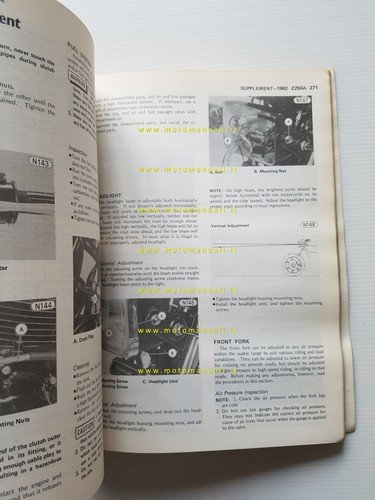 Kawasaki Z 250-KZ 305 1979-83 manuale officina INGLESE originale workshop …