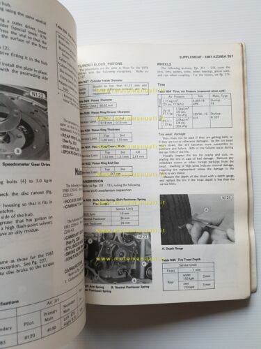 Kawasaki Z 250-KZ 305 1979-83 manuale officina INGLESE originale workshop …