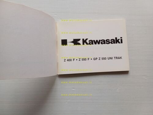 KAWASAKI Z 400- Z 550 - GP Z 550 UNI …