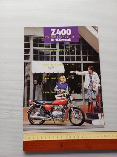Kawasaki Z 400 1977 depliant originale ITALIANO moto brochure