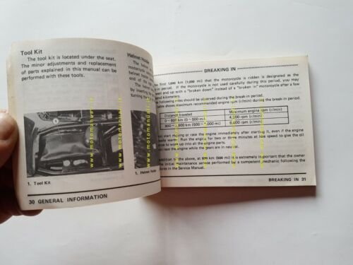 Kawasaki Z 400 1980 manuale uso manutenzione libretto originale INGLESE