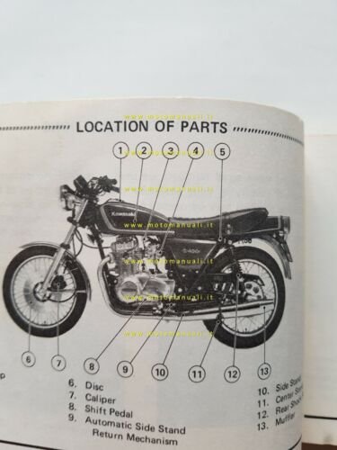 Kawasaki Z 400 1980 manuale uso manutenzione libretto originale INGLESE