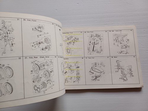 Kawasaki Z 400 B4 1980 catalogo ricambi originale spare parts …