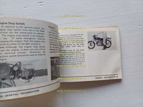 Kawasaki Z 400 D3 1975 manuale uso manutenzione originale INGLESE …