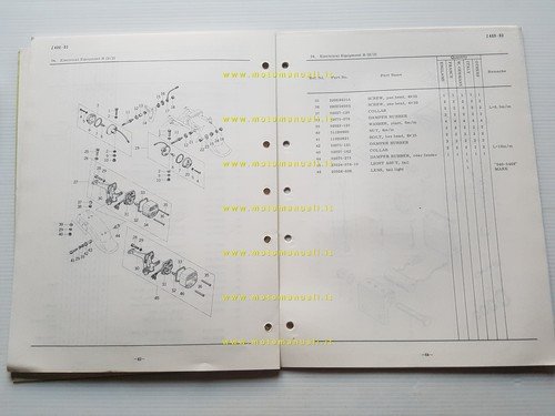 Kawasaki Z 400 D3 1975 VARIANTI per Europa catalogo ricambi …