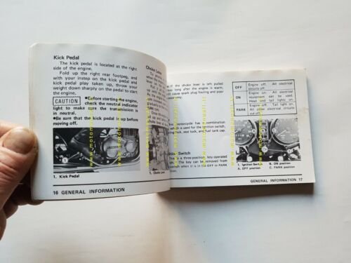 Kawasaki Z 400 D4 1976 manuale uso manutenzione originale INGLESE