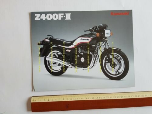 Kawasaki Z 400 F II depliant INGLESE originale moto ENGLISH