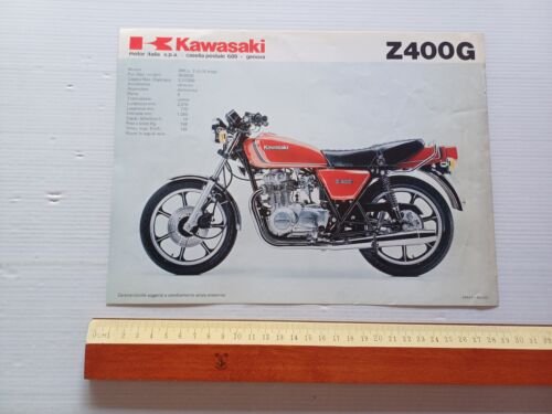 Kawasaki Z 400 G - Z 400 B depliant ITALIANO …