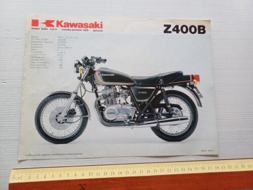 Kawasaki Z 400 G - Z 400 B depliant ITALIANO …