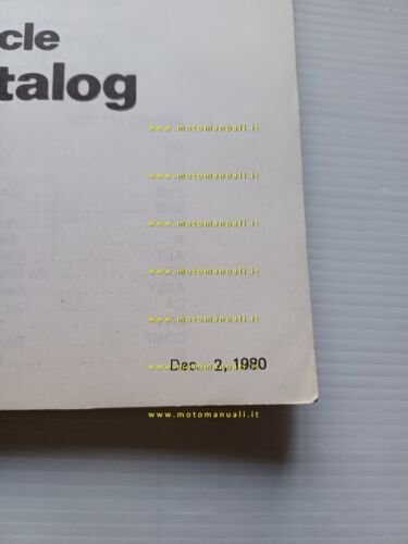 Kawasaki Z 400 G3 1980 catalogo ricambi moto originale spare …