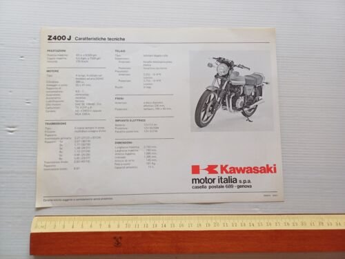Kawasaki Z 400 J depliant ITALIANO originale