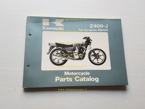Kawasaki Z 400 J1 1980 catalogo ricambi originale spare parts …