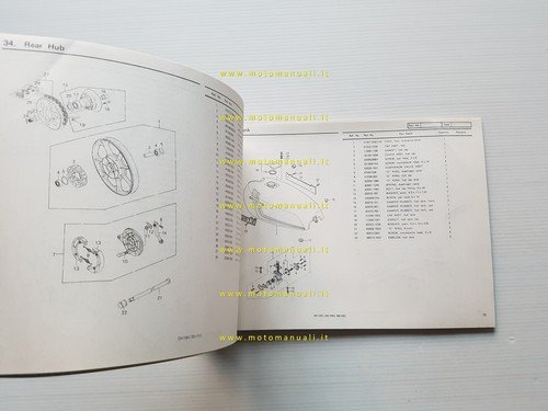 Kawasaki Z 400 J1 1980 catalogo ricambi originale spare parts …