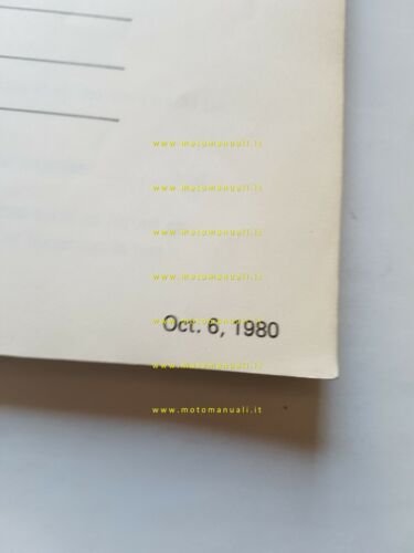 Kawasaki Z 400 J1-J2 1980 catalogo ricambi originale spare parts …