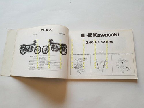 Kawasaki Z 400 J1-J2 1980 catalogo ricambi originale spare parts …