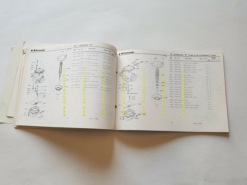 Kawasaki Z 440 A2 1980 catalogo ricambi originale spare parts …