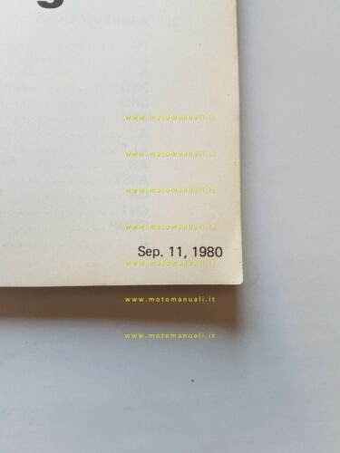Kawasaki Z 440 A2 1980 catalogo ricambi originale spare parts …