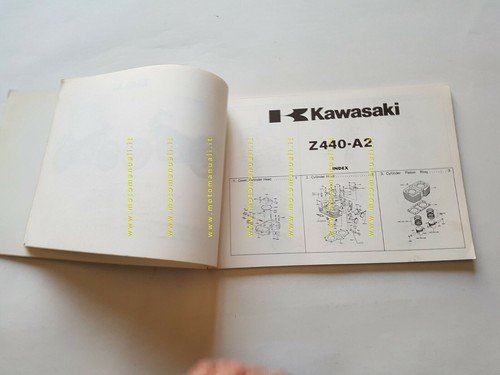 Kawasaki Z 440 A2 1980 catalogo ricambi originale spare parts …