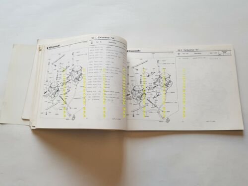 Kawasaki Z 440 A2 1980 catalogo ricambi originale spare parts …