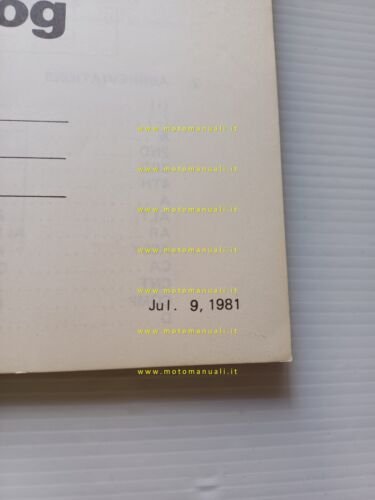 Kawasaki Z 440 A2 1981 catalogo ricambi originale moto spare …