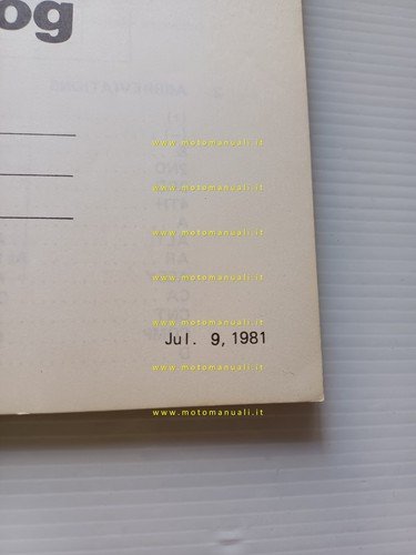 Kawasaki Z 440 A2 1981 catalogo ricambi originale moto spare …