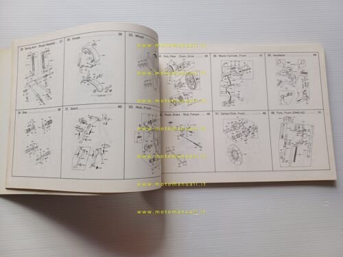 Kawasaki Z 440 A2 1981 catalogo ricambi originale moto spare …