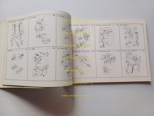 Kawasaki Z 440 A2 1981 catalogo ricambi originale moto spare …
