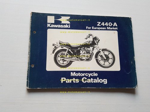 Kawasaki Z 440 A2-A3 1981 catalogo ricambi originale parts catalogue