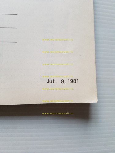 Kawasaki Z 440 A2-A3 1981 catalogo ricambi originale parts catalogue