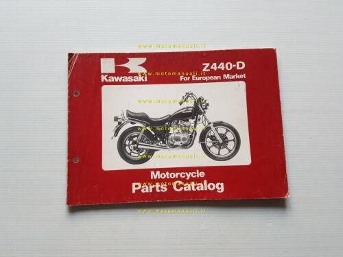 Kawasaki Z 440 D4-D5 1982 catalogo ricambi originale parts catalogue