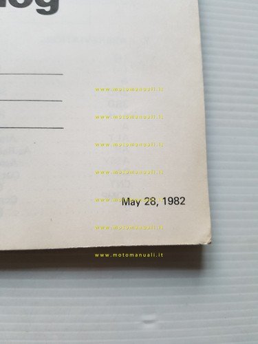 Kawasaki Z 440 D4-D5 1982 catalogo ricambi originale parts catalogue