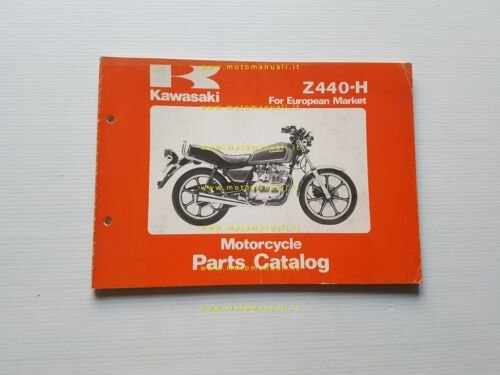Kawasaki Z 440 H1 1981-82 catalogo ricambi originale spare parts …