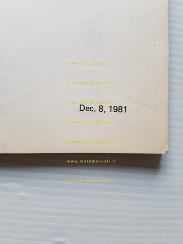 Kawasaki Z 440 H1 1981-82 catalogo ricambi originale spare parts …