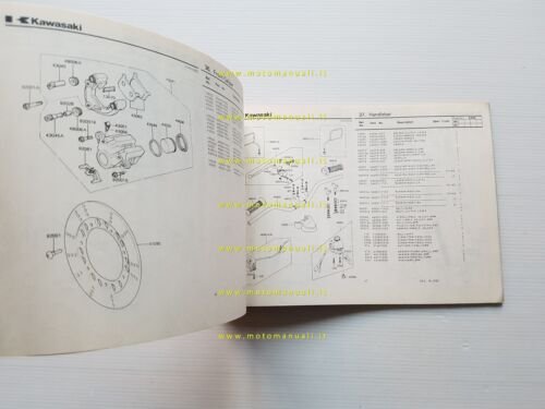 Kawasaki Z 440 H1 1981-82 catalogo ricambi originale spare parts …