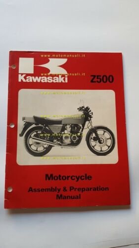 Kawasaki Z 500 1979 manuale assemblaggio officina originale no riparazione